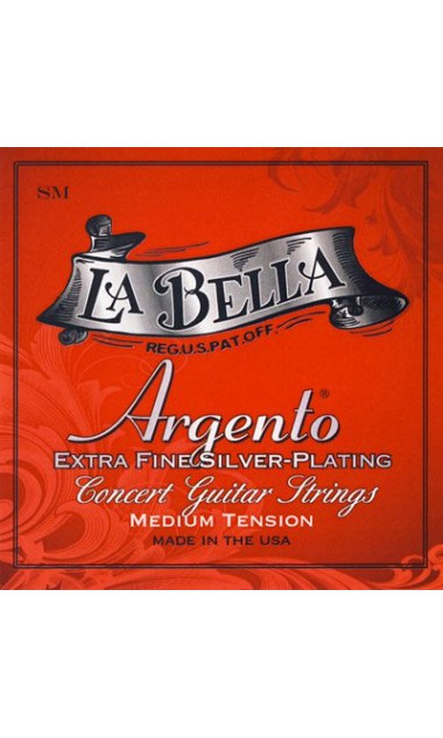 La Bella Argento SM Sterling MT Classical Guitar Strings